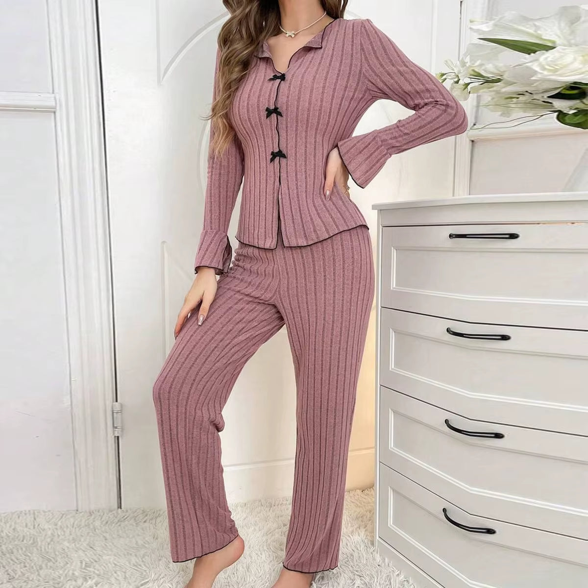 Emma™ | Elegant To-Delt Pyjamasæt