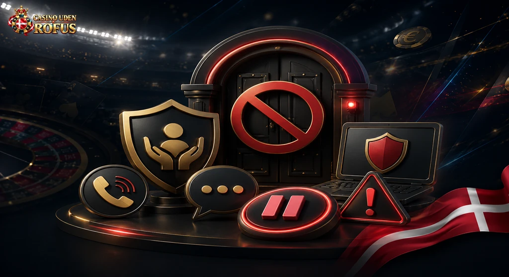 Hjælp ved udelukkelse med blokering, støttefunktioner og roligt stopsignal
